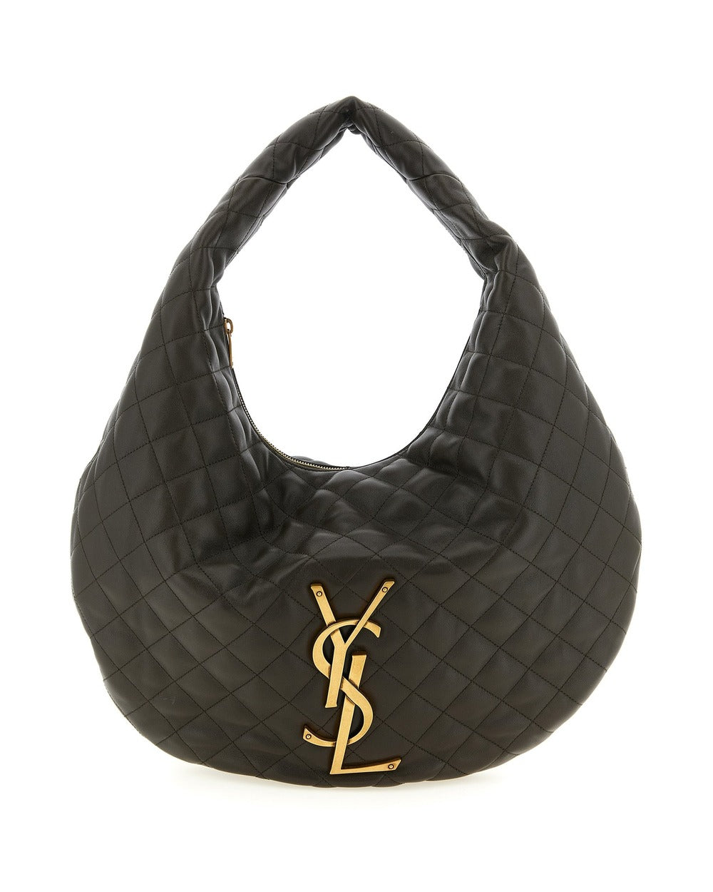 Saint Laurent Brown Lamb Leather Shoulder Bag