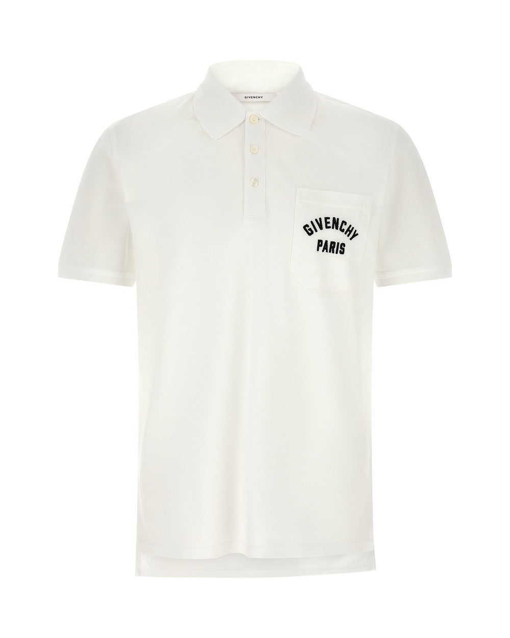 Givenchy White Cotton Polo Shirt