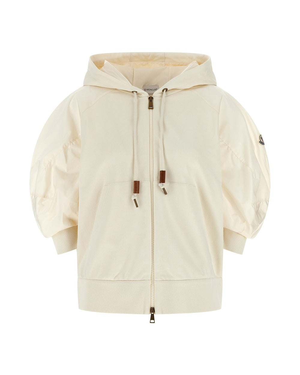 Moncler White Cotton Hoodie