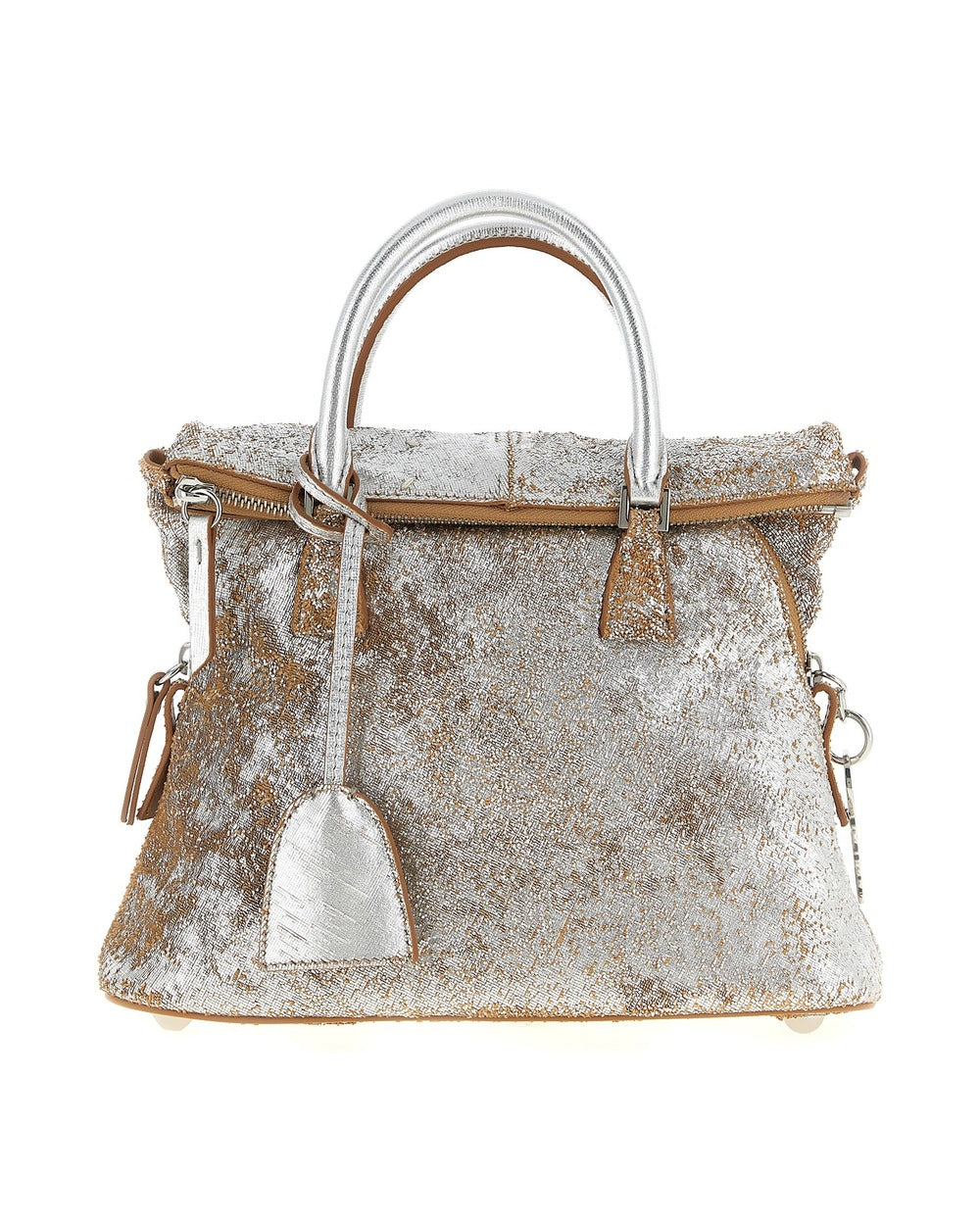 Maison Margiela Silver Lambskin Handbag