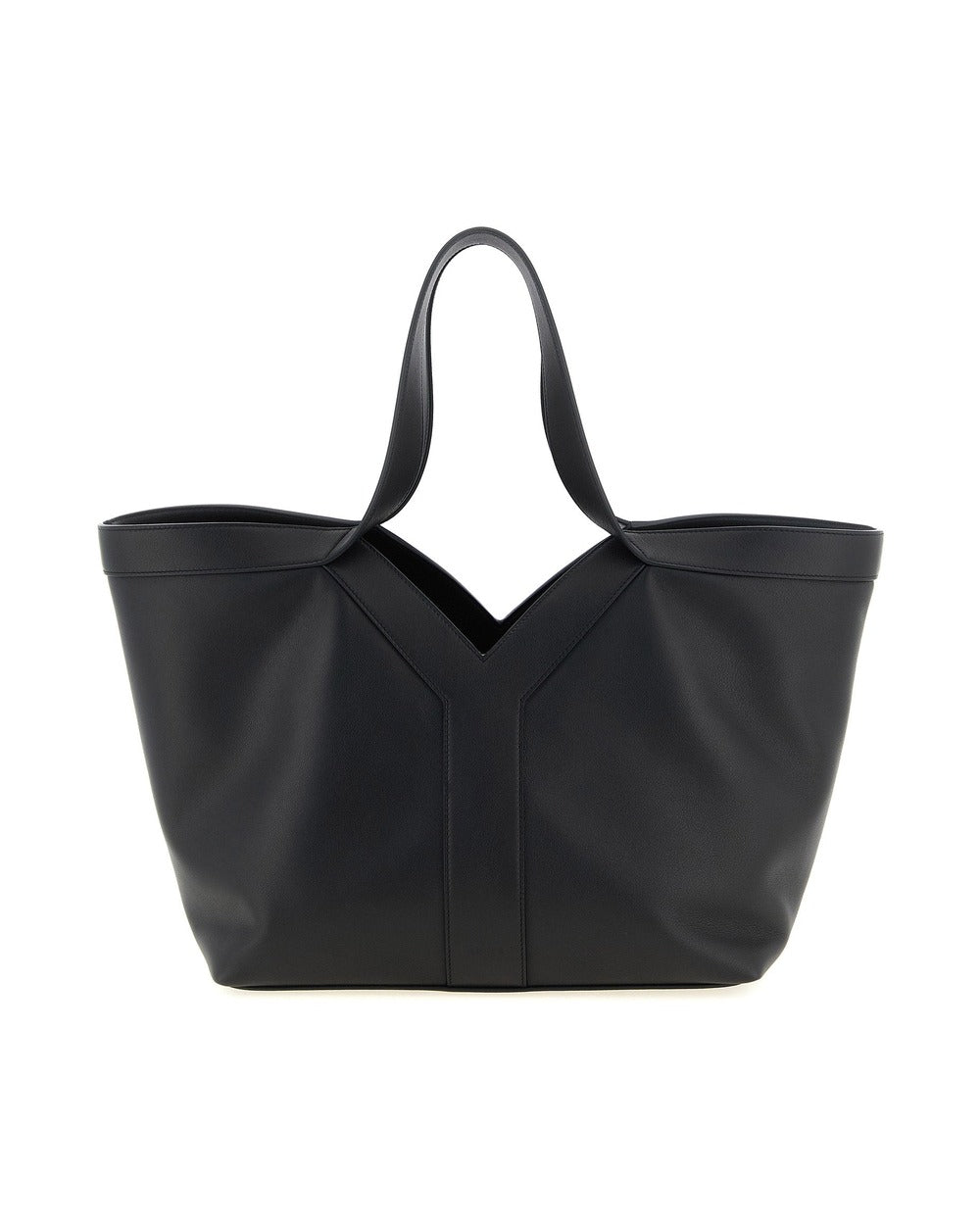 Saint Laurent Black Calfskin Tote Bag