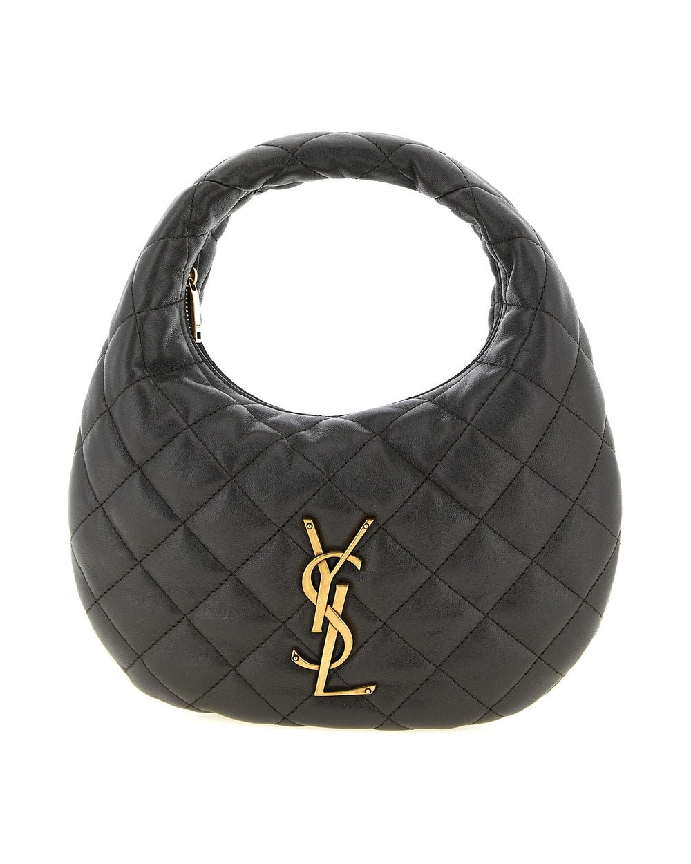 Saint Laurent Brown Lamb Leather Handbag