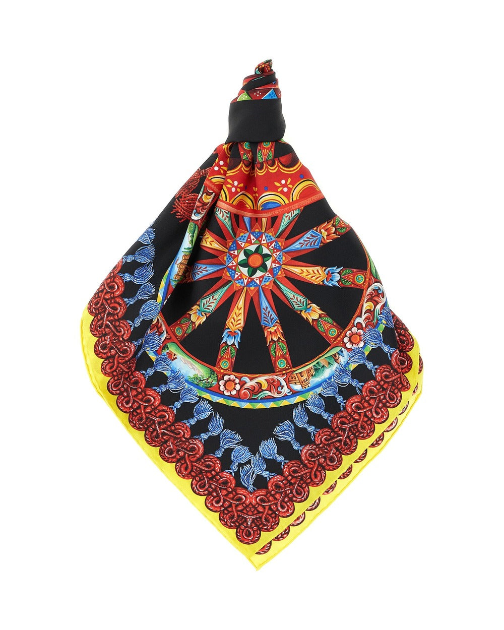 Dolce & Gabbana Multicolor Silk Scarf