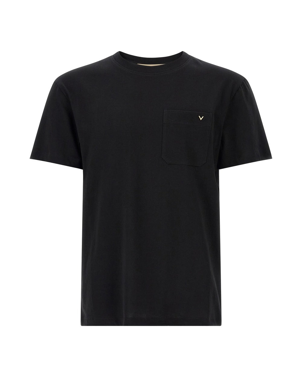 Valentino Garavani Black Cotton T-Shirt