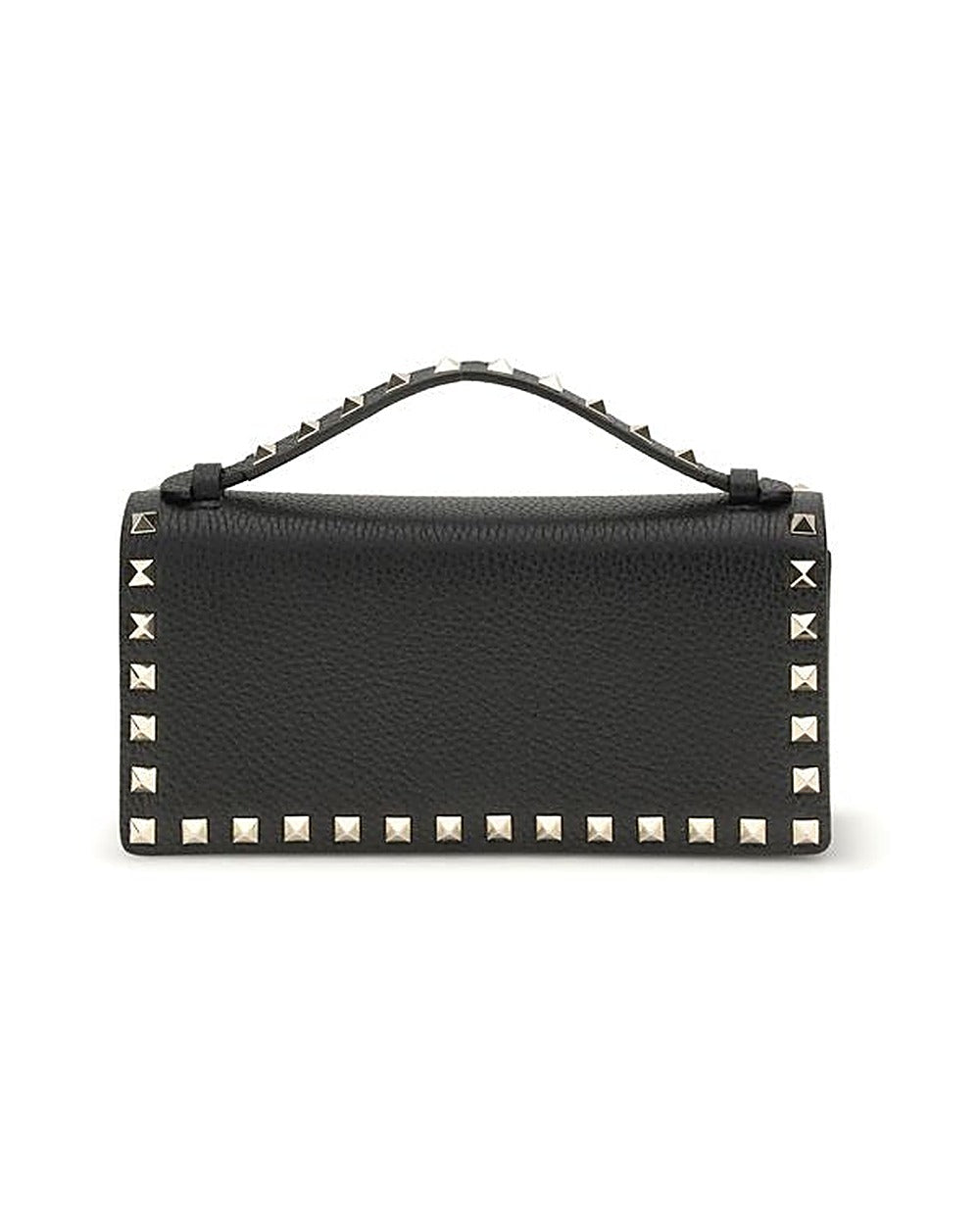 Valentino Garavani Black Calf Leather Bos Taurus Wallet