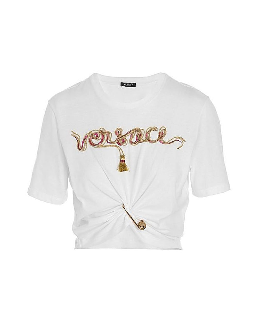 Versace White Cotton T-Shirt