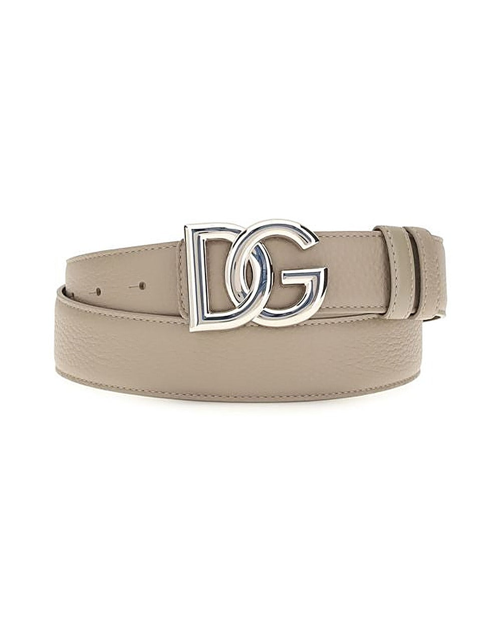 Dolce & Gabbana Beige Calf Leather Bos Taurus Regular Belt