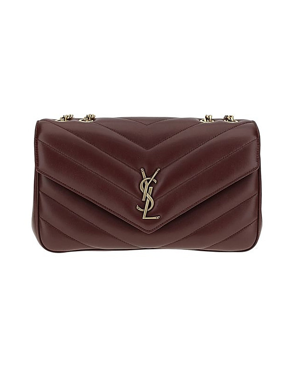 Saint Laurent Bordeaux Lamb Ovis Aries Aries Shoulder Bag