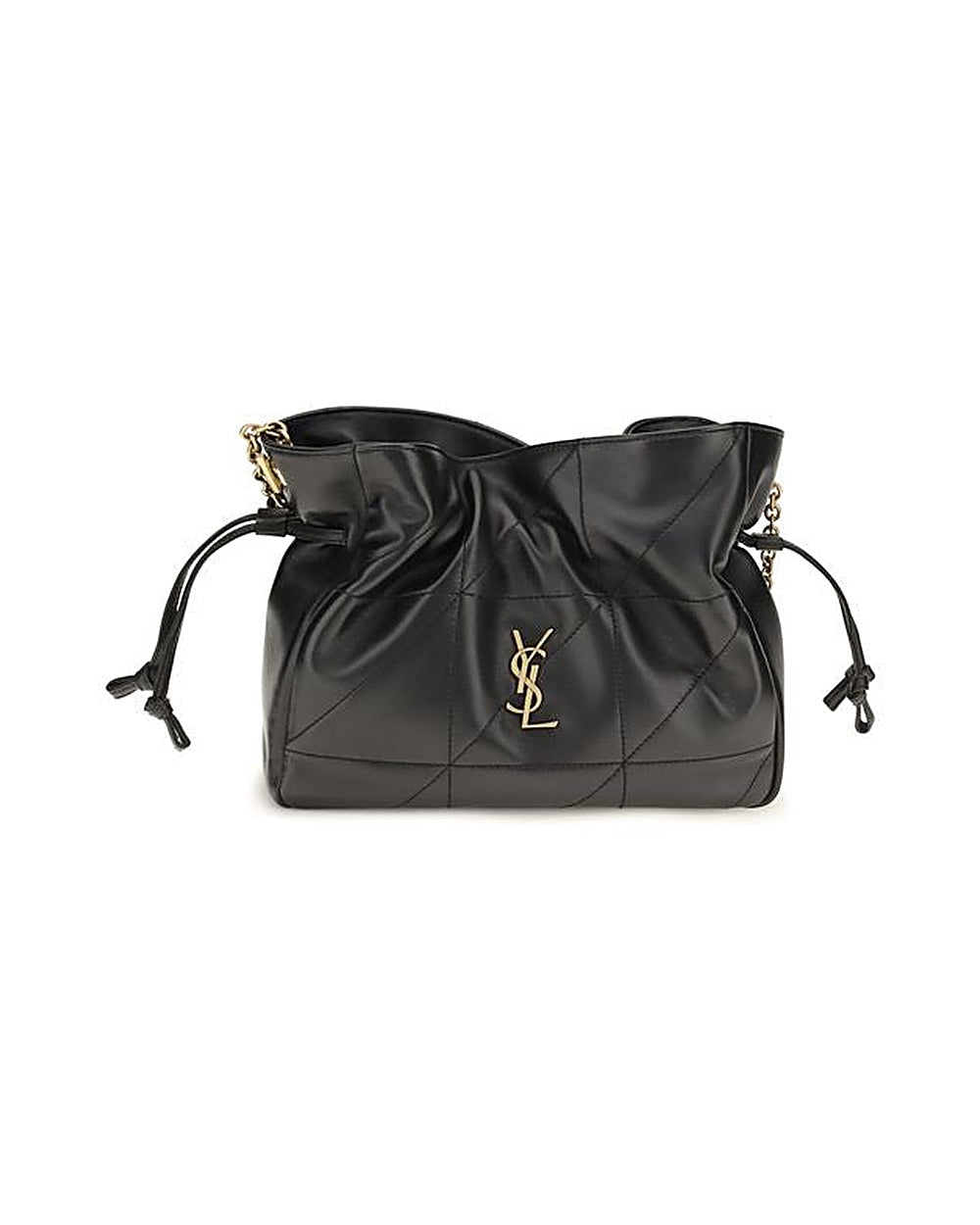 Saint Laurent Black Lamb Ovis Aries Aries Clutch Bag