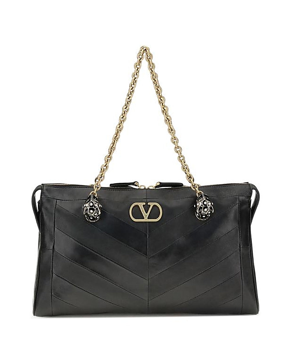 Valentino Garavani Black Lamb Ovis Aries Aries Shoulder Bag