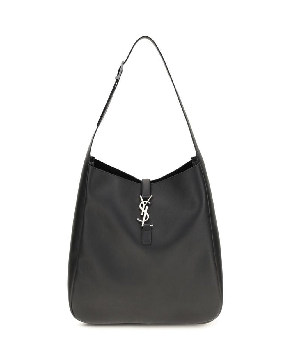 Saint Laurent Black Calf Leather Bos Taurus Shoulder Bag