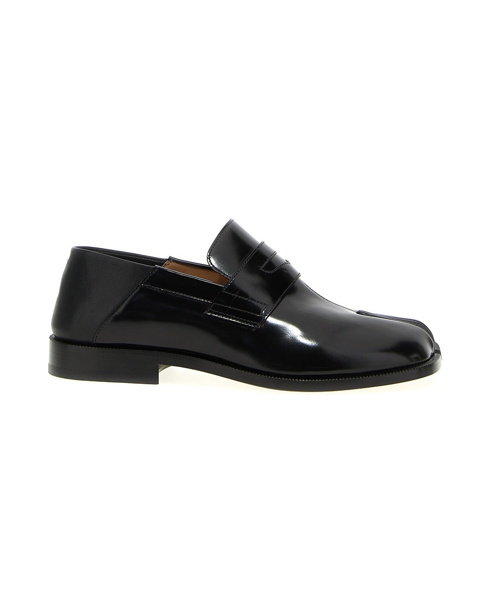 Maison Margiela Black Calfskin Slip-On Loafers