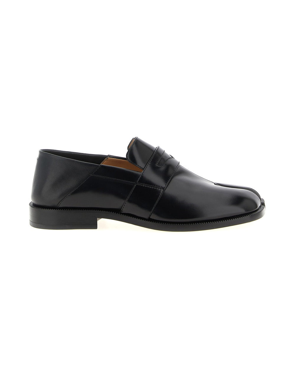 Maison Margiela Black Calfskin Slip-On Loafers