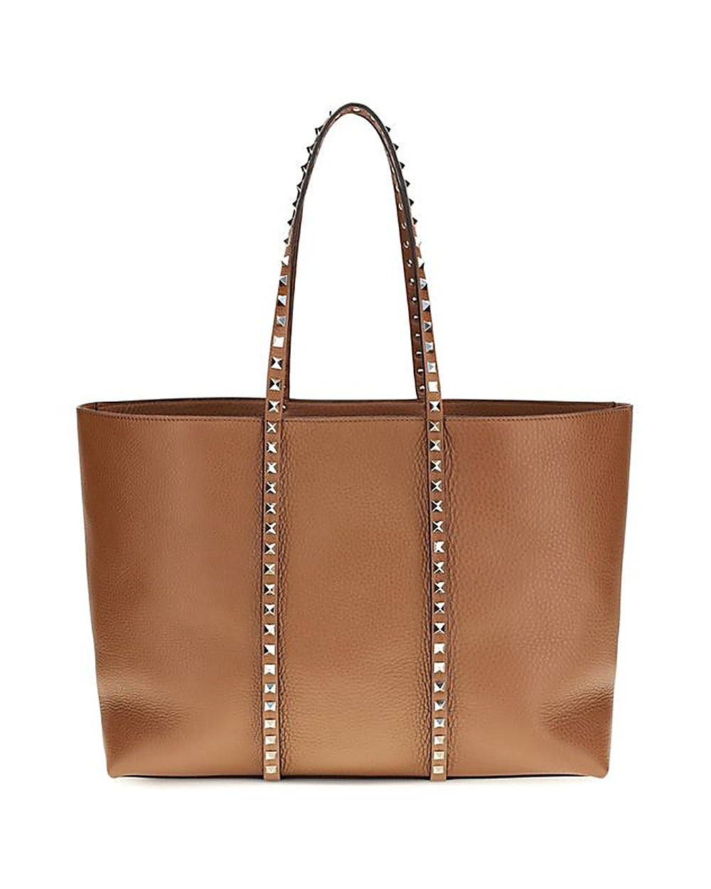 Valentino Garavani Brown Calf Leather Bos Taurus Shoulder Bag