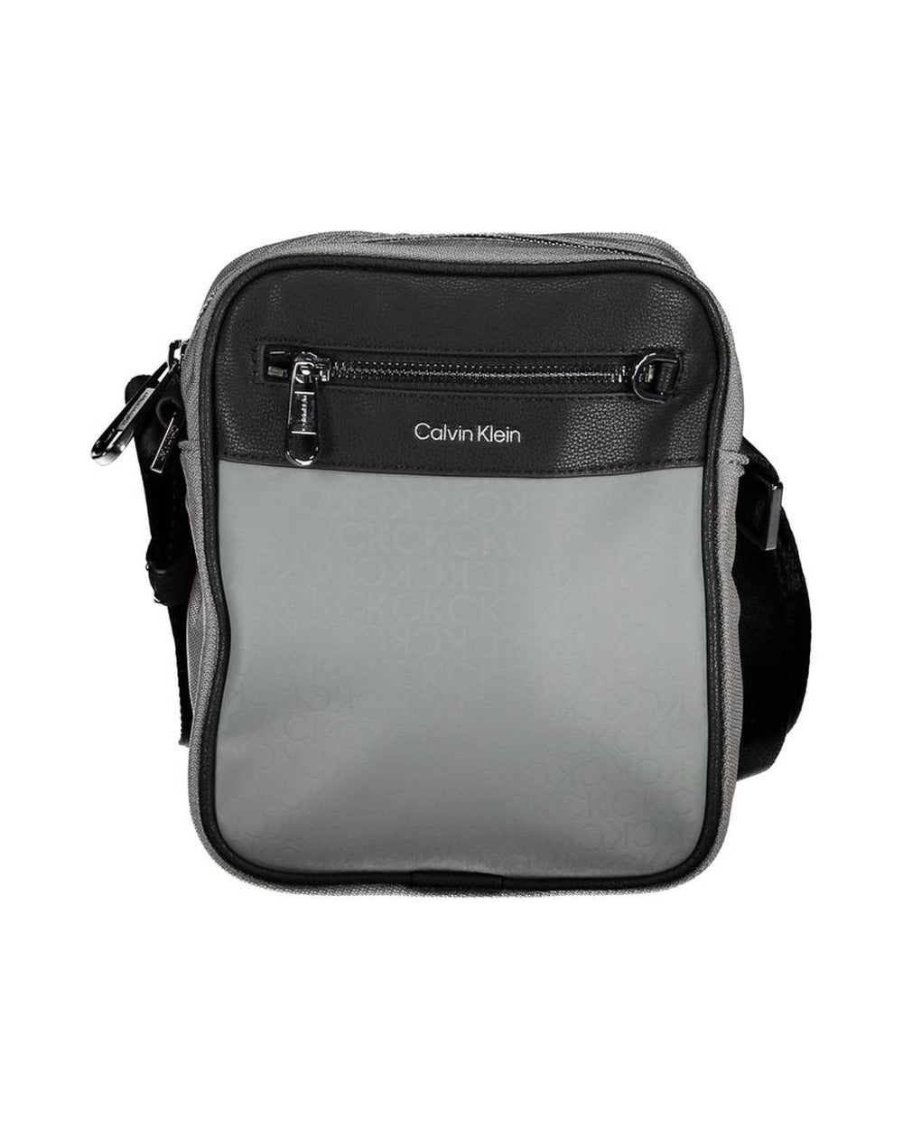 Calvin Klein Grigio Polyester Men Shoulder Bag