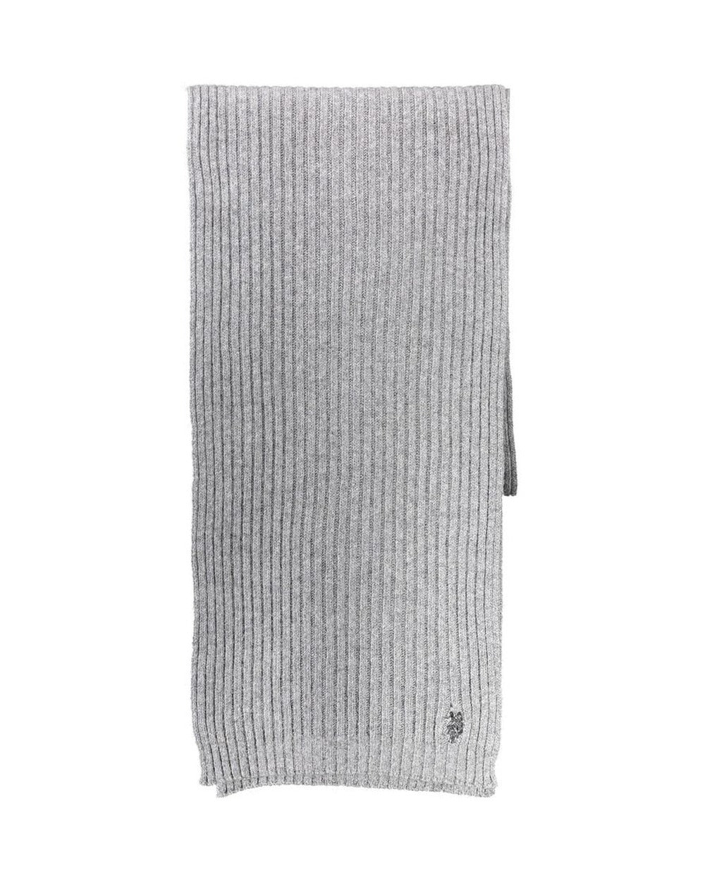 U.S. POLO ASSN. Gray Wool Men's Scarf