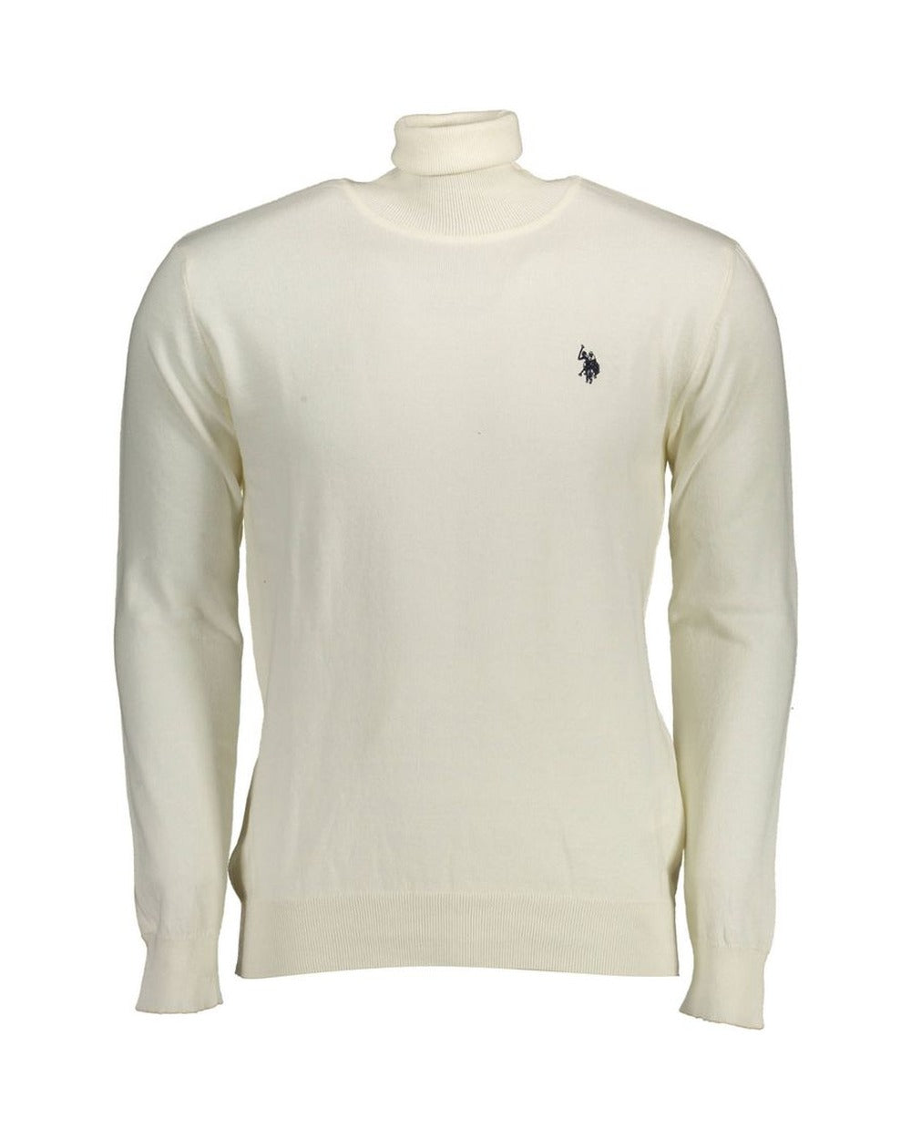 U.S. POLO ASSN. White Cotton Men's Sweater