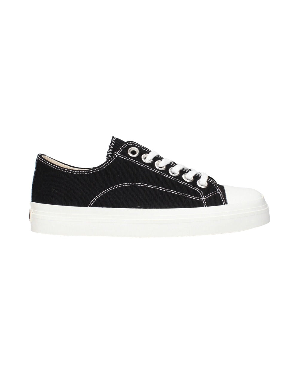 Moschino Black Fabric Low Top Sneakers