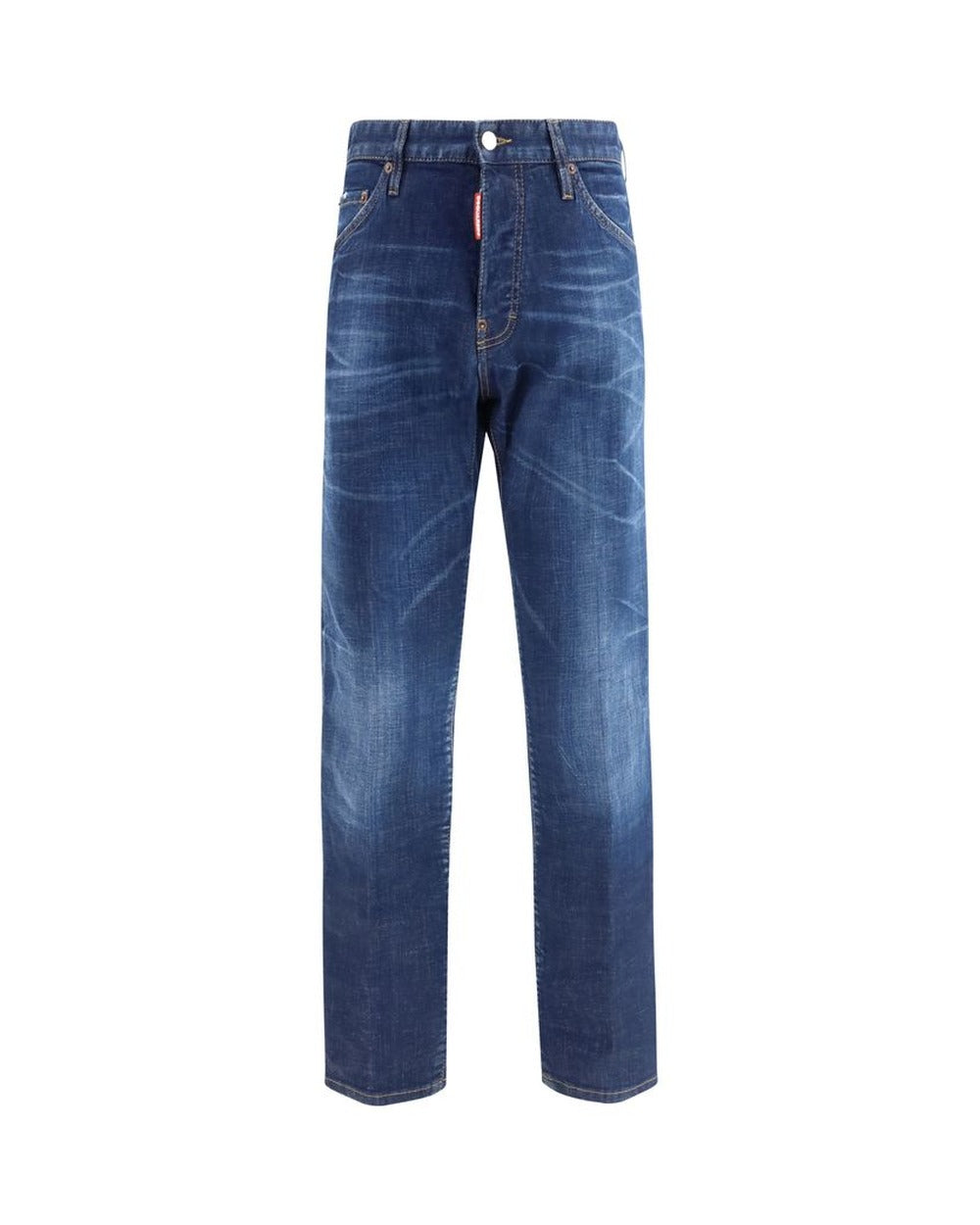 Dsquared� Blue Cotton Slim Fit Jeans