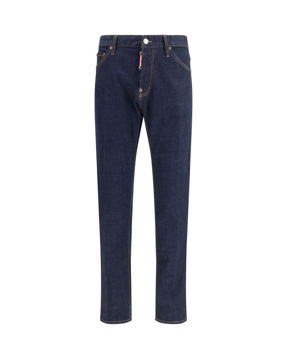 Dsquared² Blue Cotton Straight-Leg Jeans
