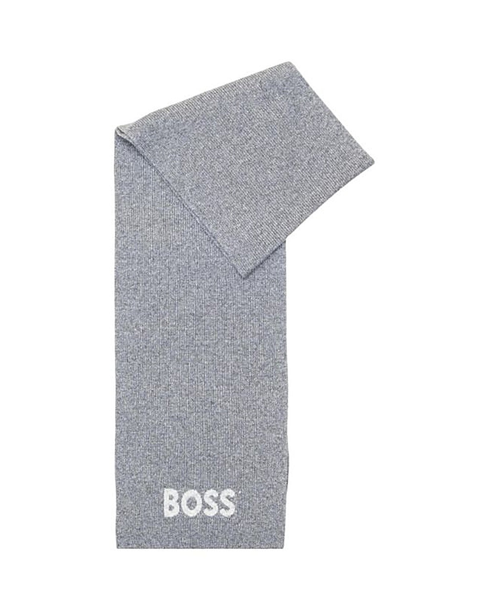 Hugo Boss Gray Polyacrylic Scarf