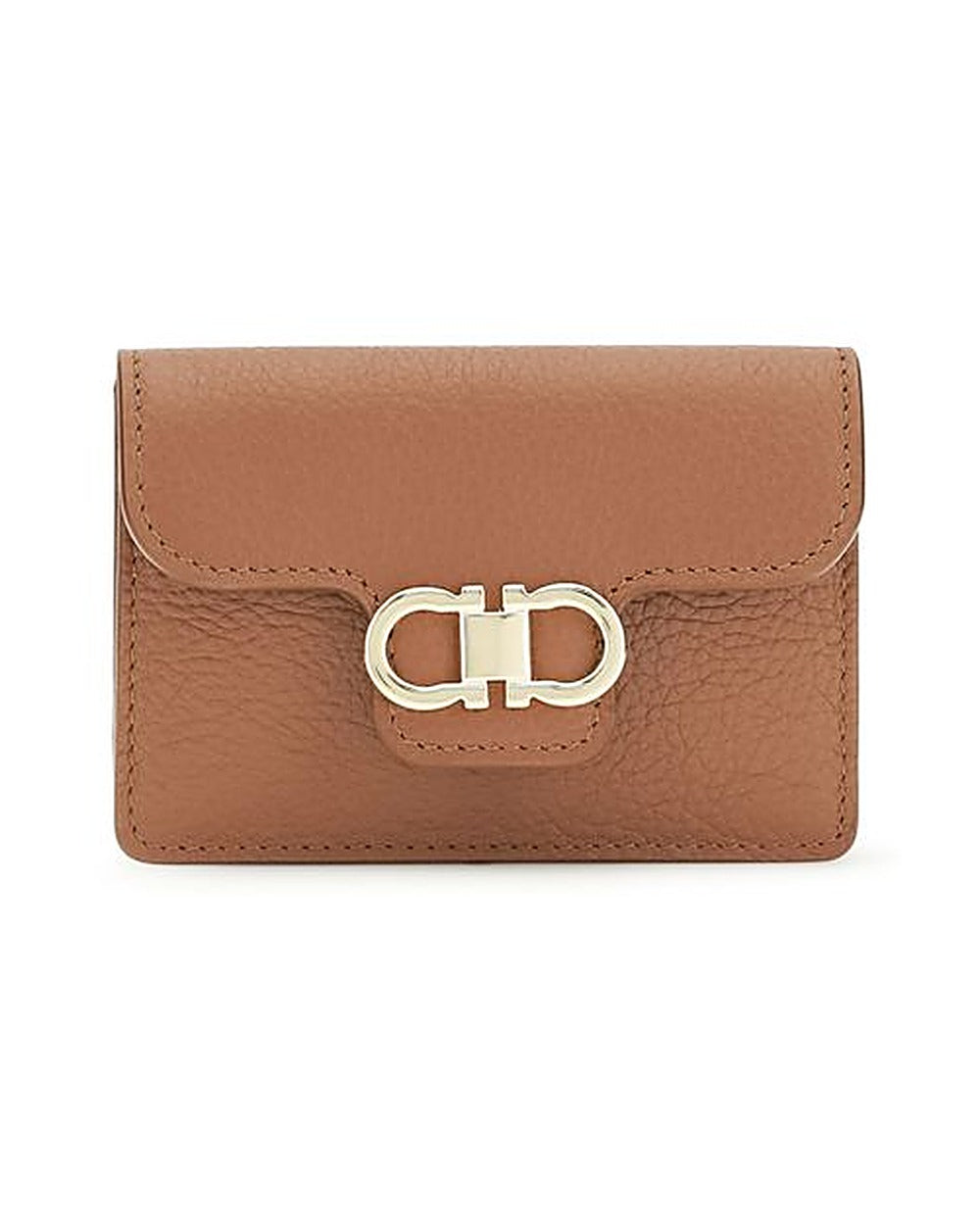 Ferragamo Brown Calf Leather Bos Taurus Wallet