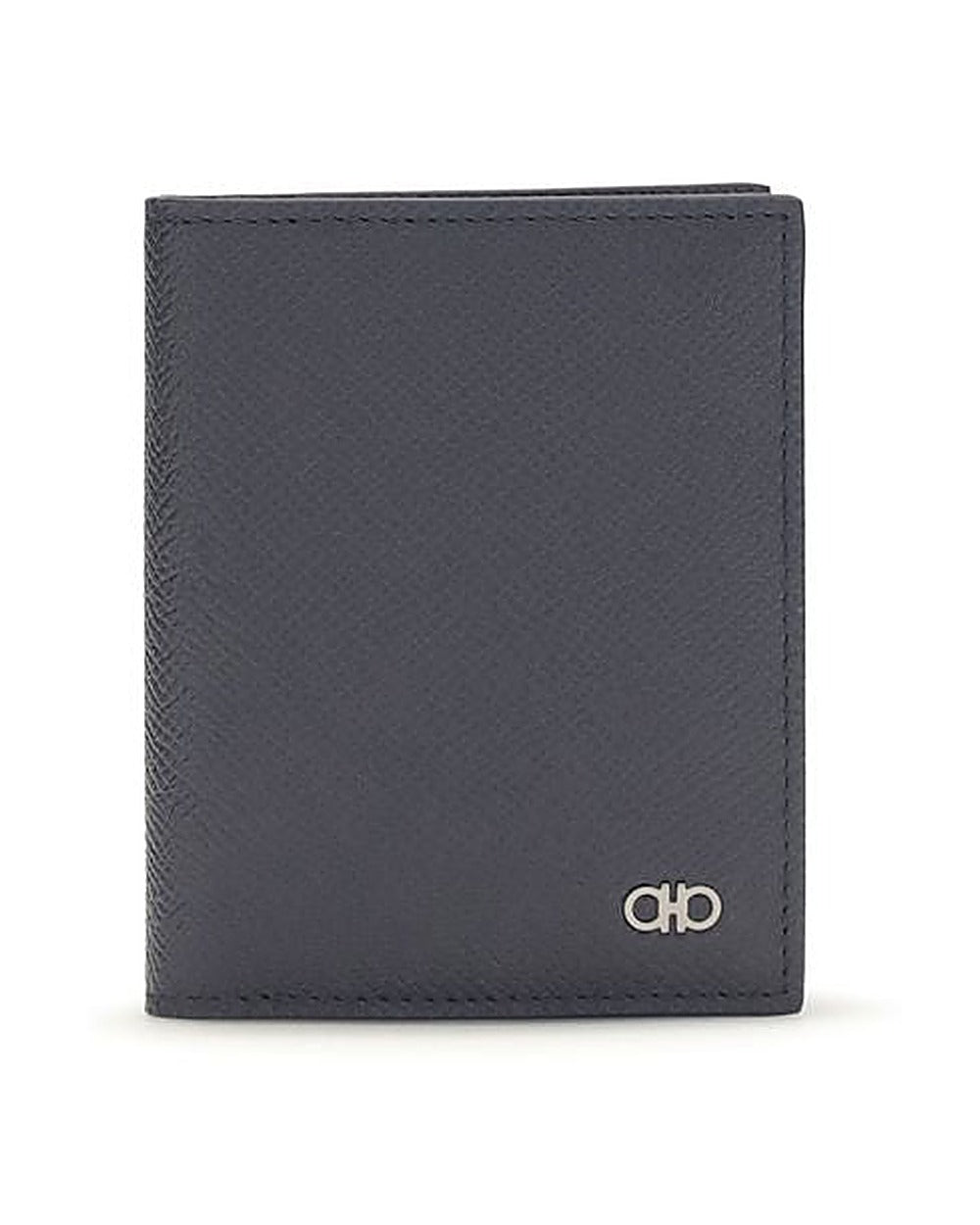 Ferragamo Blue Calf Leather Bos Taurus Wallet