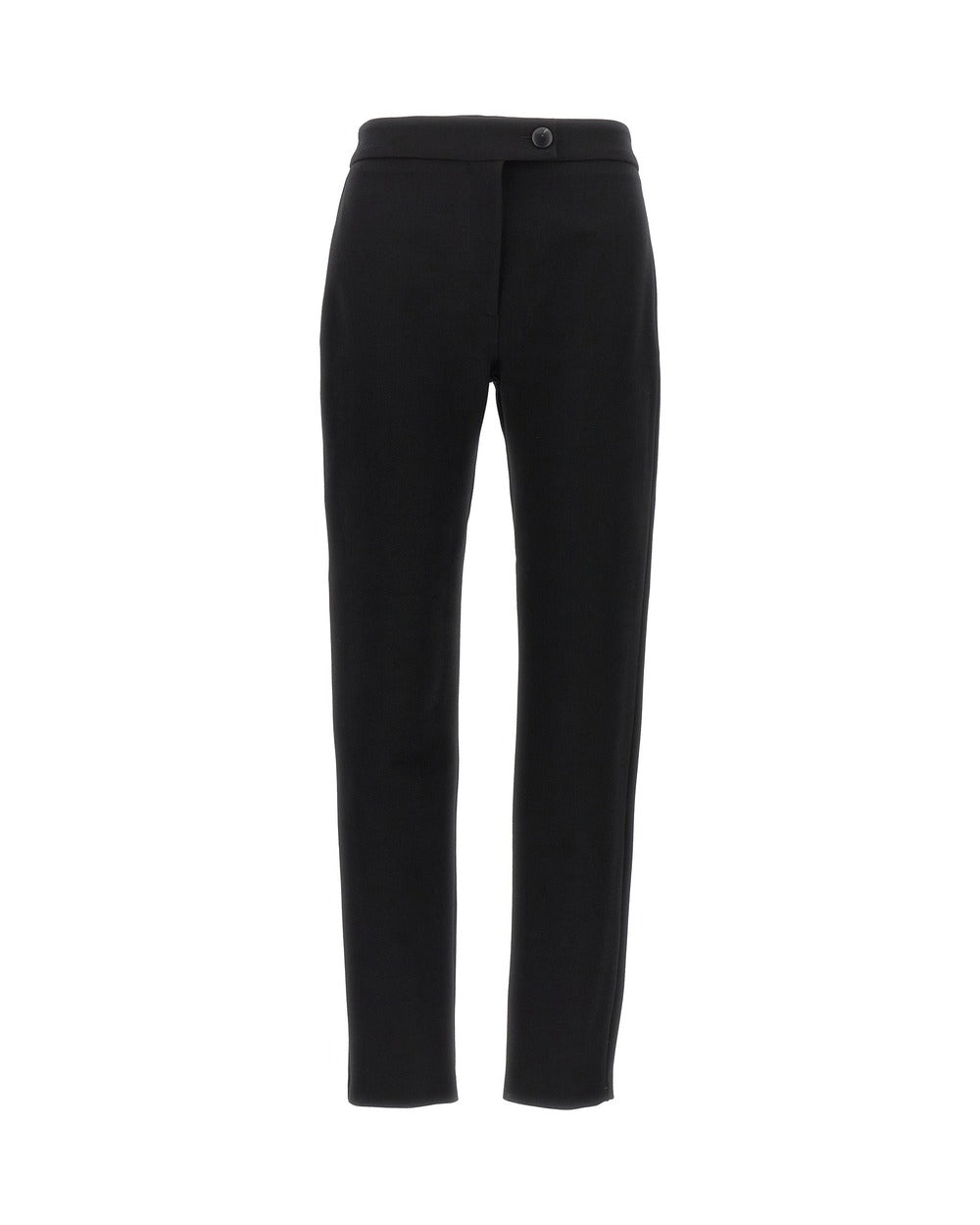 Black Elastane Skinny Pants