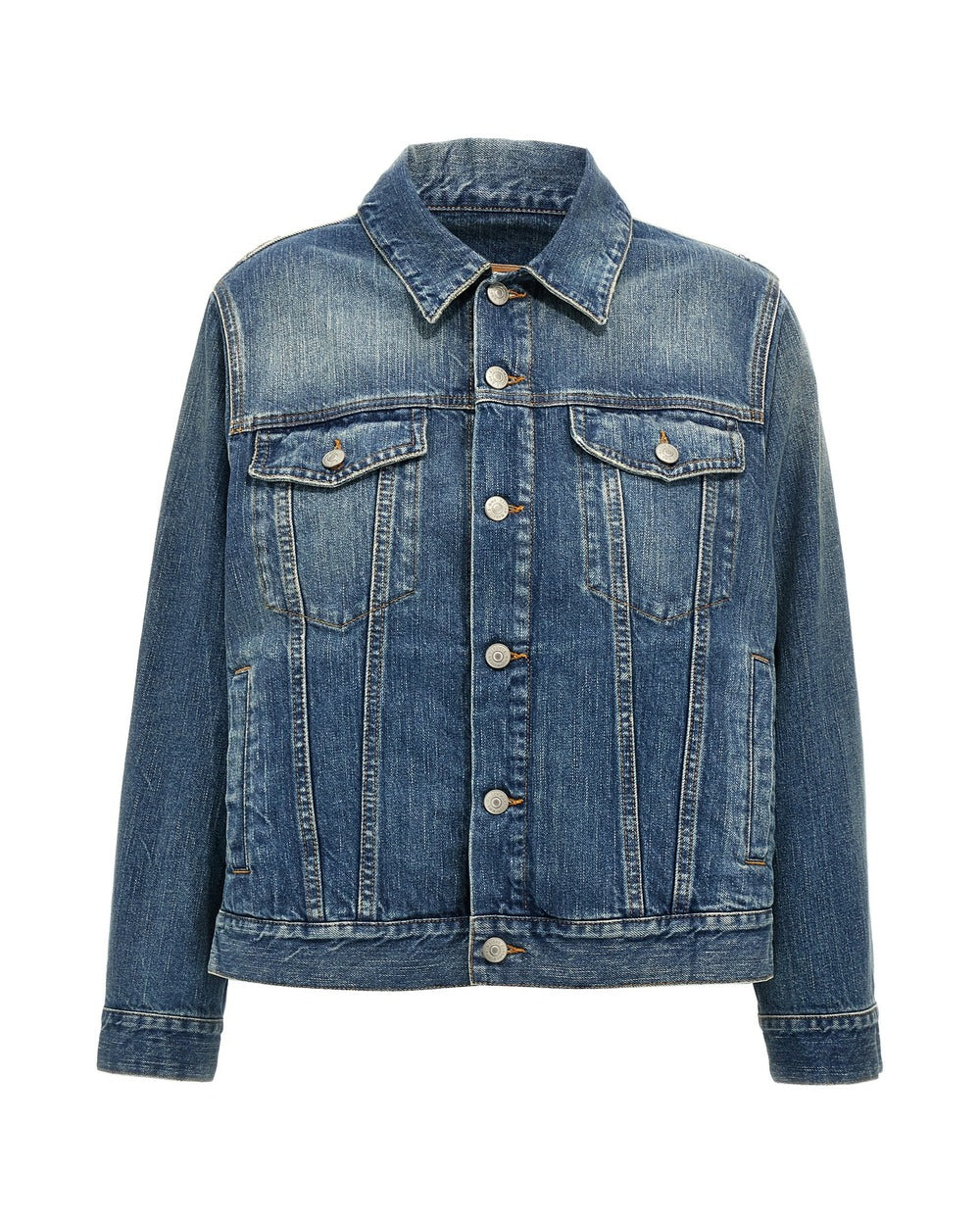 MM6 Maison Margiela Blue Cotton Denim Jacket