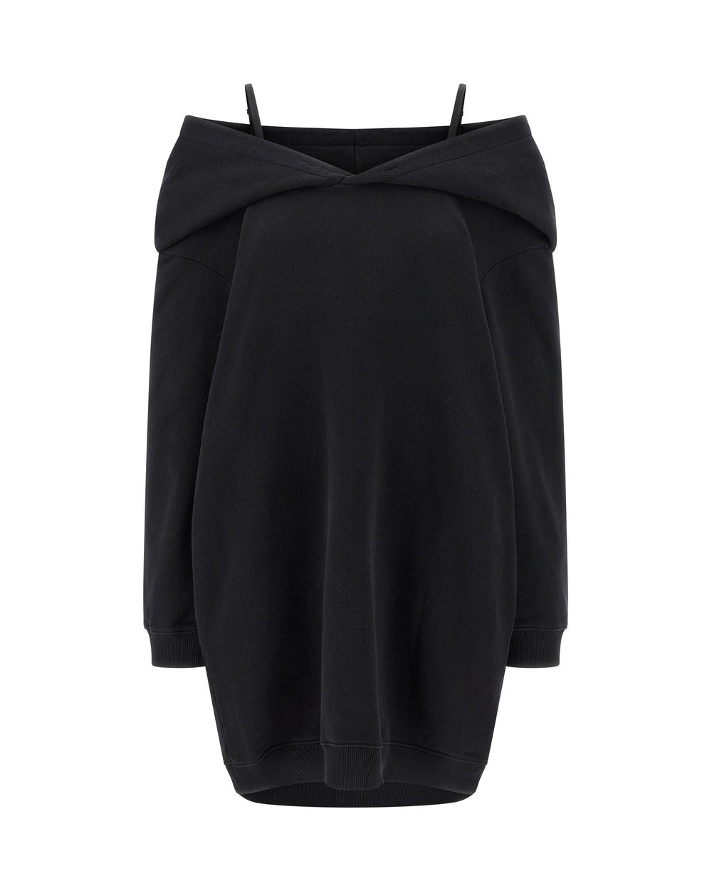 MM6 Maison Margiela Black Cotton Short Dress