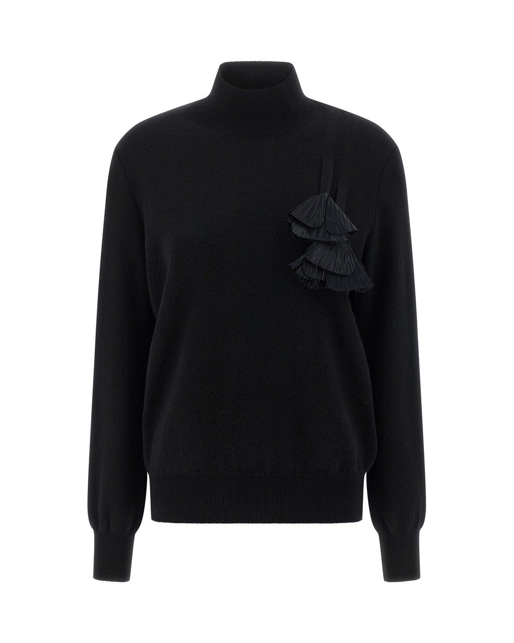 Ferragamo Black Virgin Wool Cardigan