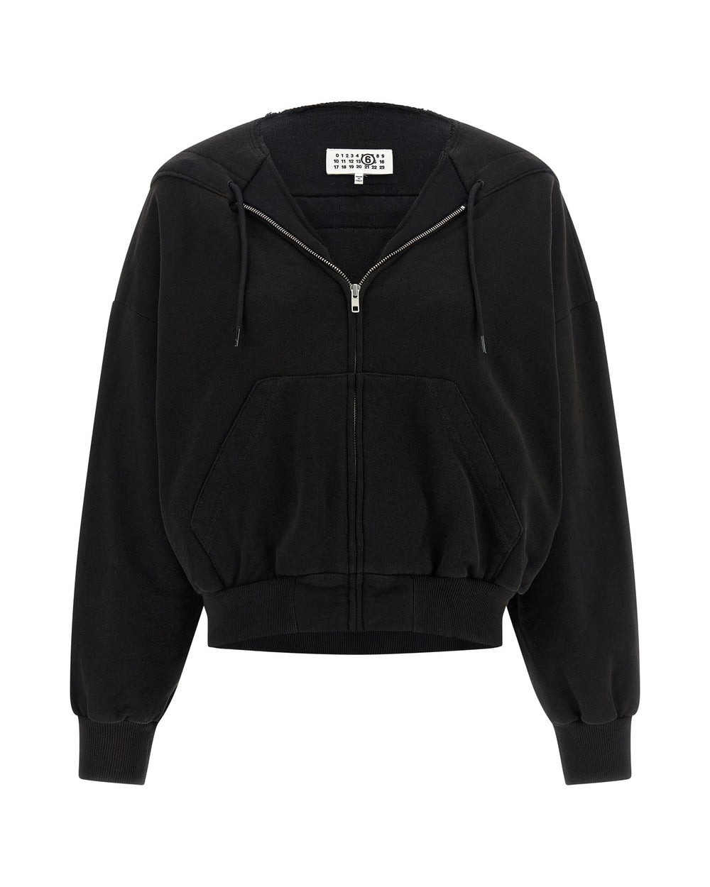 MM6 Maison Margiela Black Cotton Sweatshirt