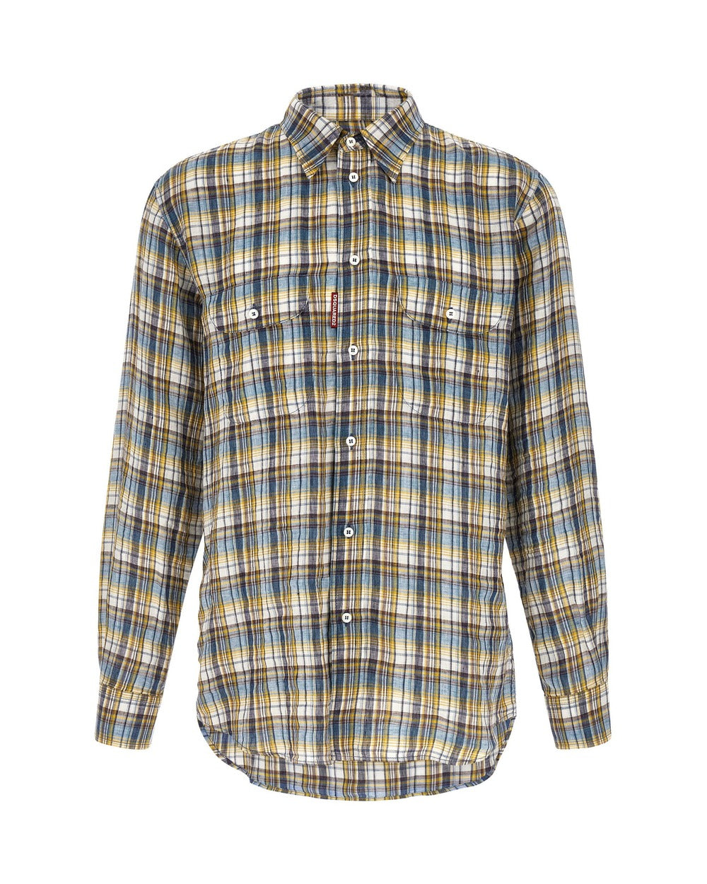 Dsquared² Multicolor Linen Blouse