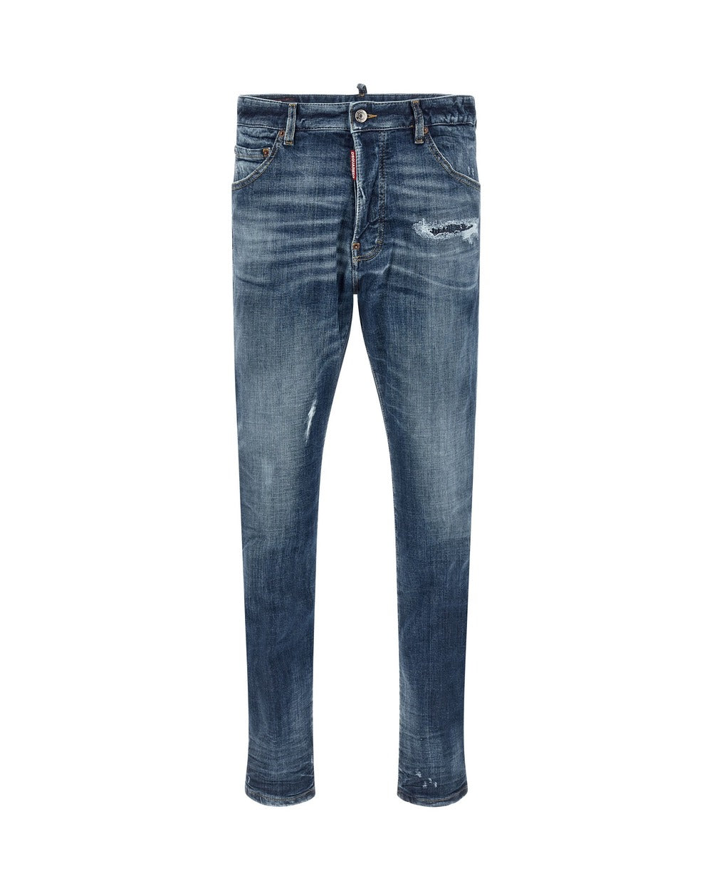 Dsquared² Blue Cotton Slim Fit Jeans