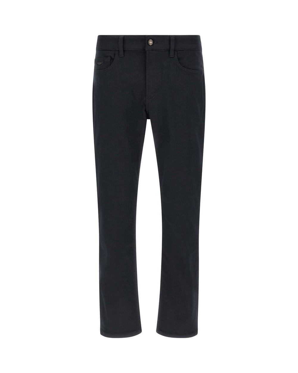 Hugo Boss Blue Polyester Straight-Leg Jeans