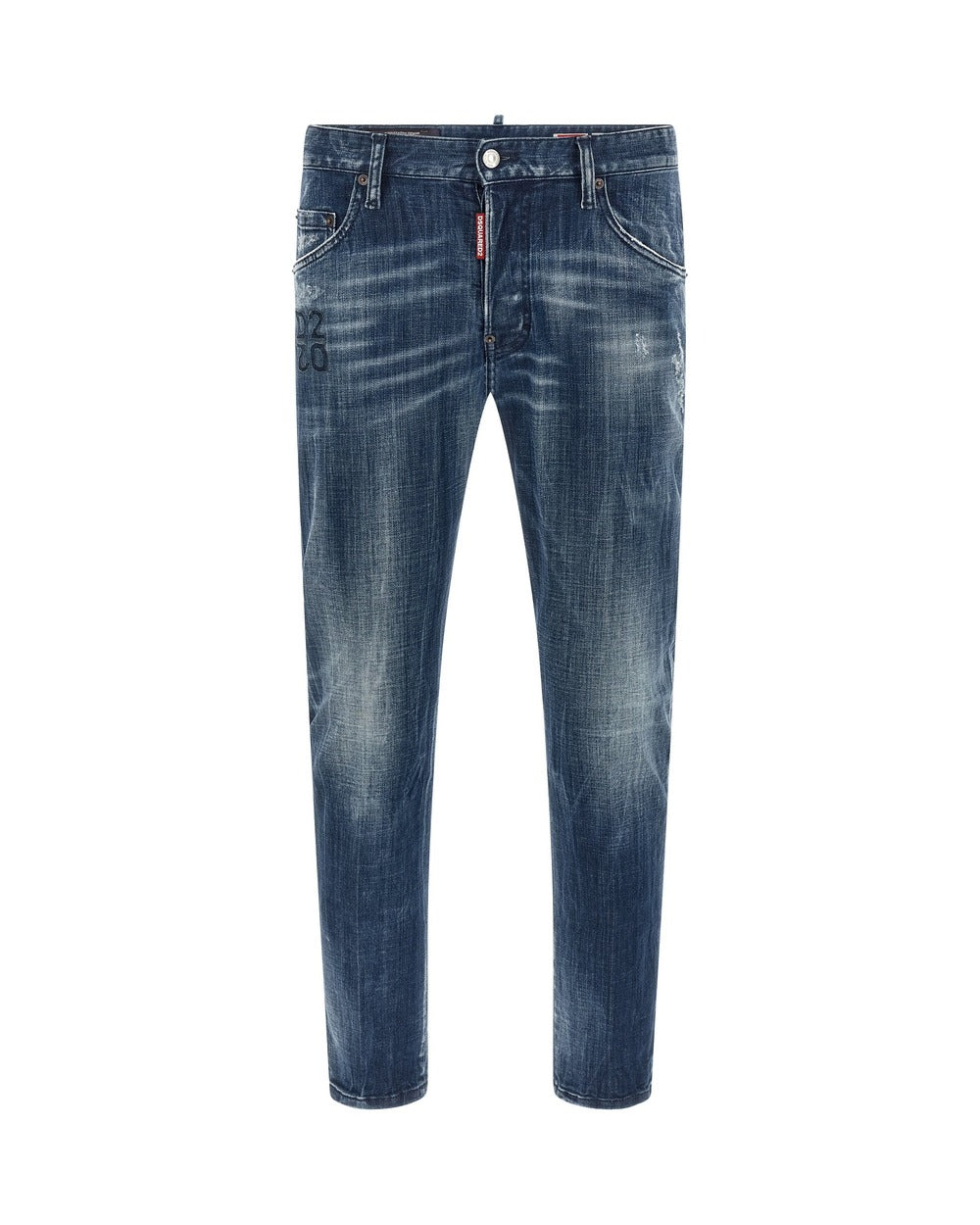 Dsquared² Blue Cotton Relaxed Fit Jeans