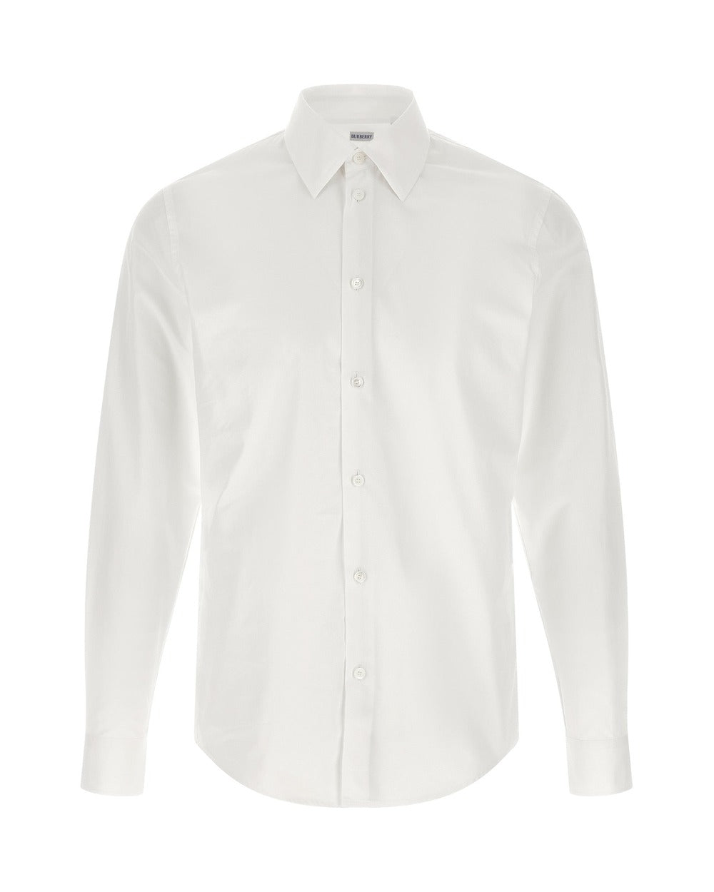 Burberry White Cotton Blouse