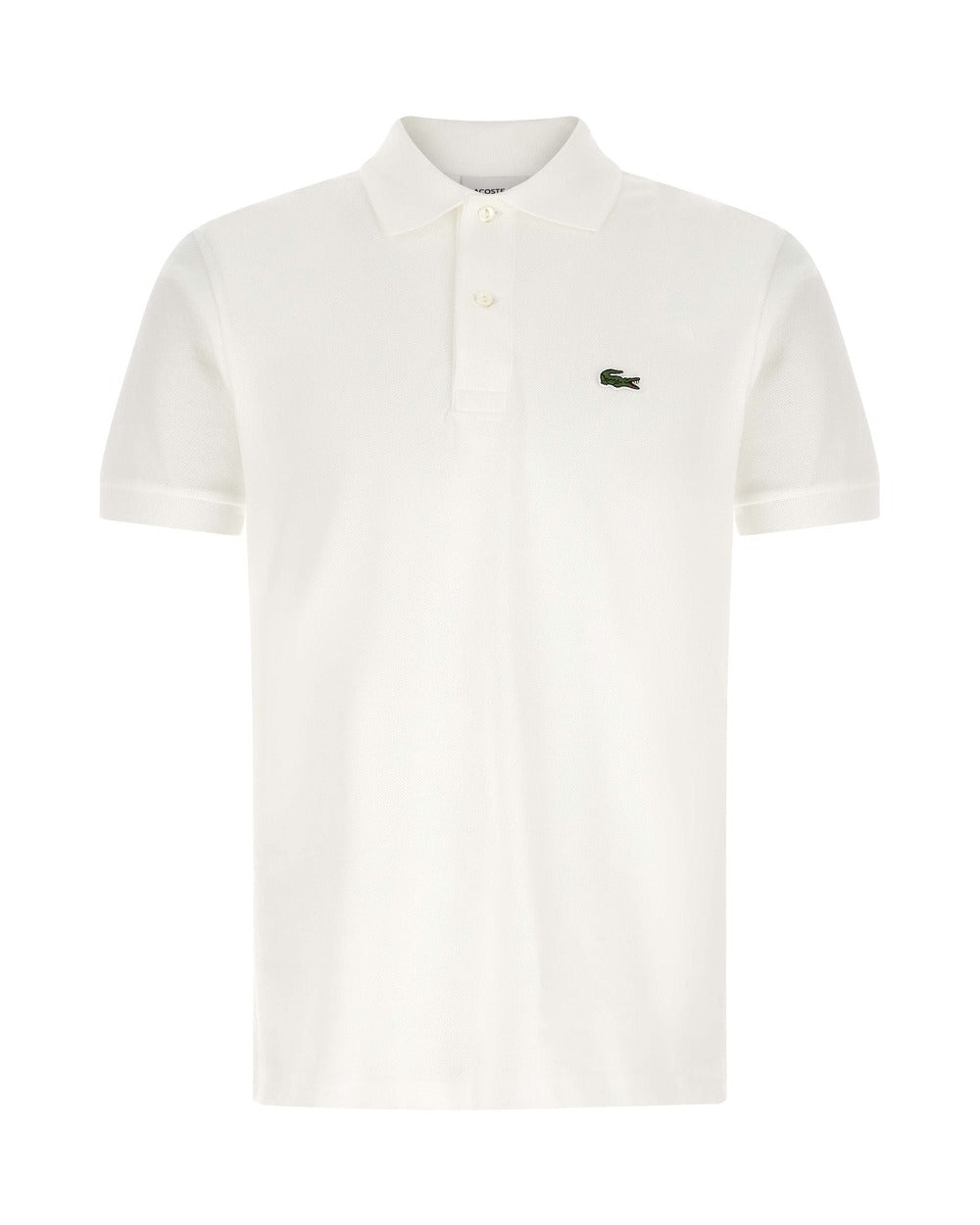 Lacoste White Cotton Polo Shirt