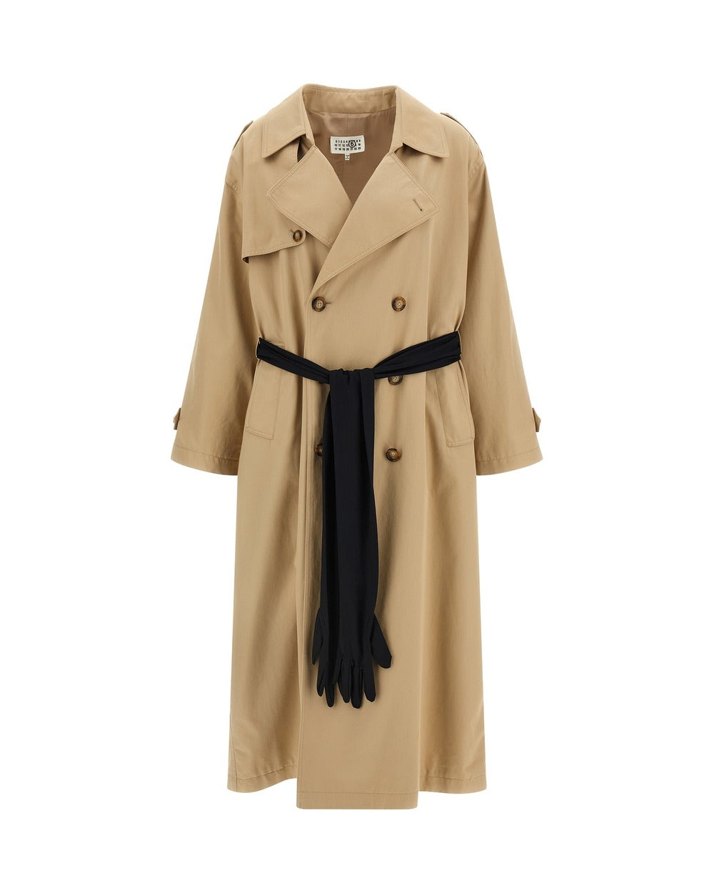 MM6 Maison Margiela Beige Cotton Coat