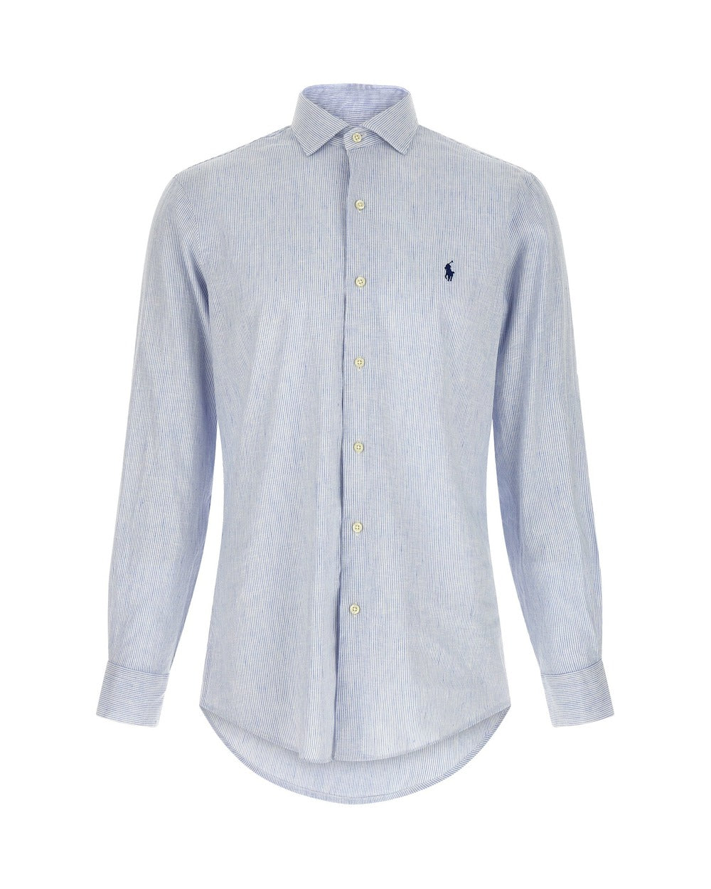 Polo Ralph Lauren Blue Linen Blouse