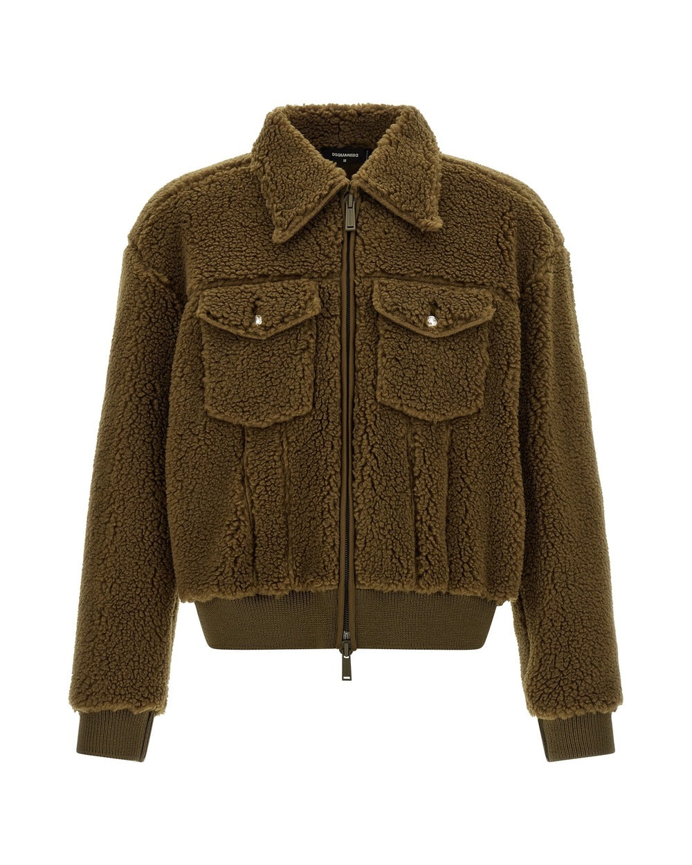 Dsquared² Brown Polyester Full-Length Jacket
