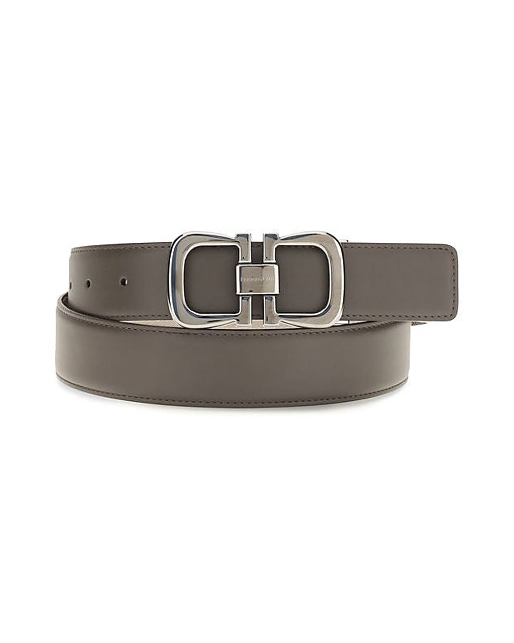 Ferragamo Brown Calf Leather Bos Taurus Regular Belt