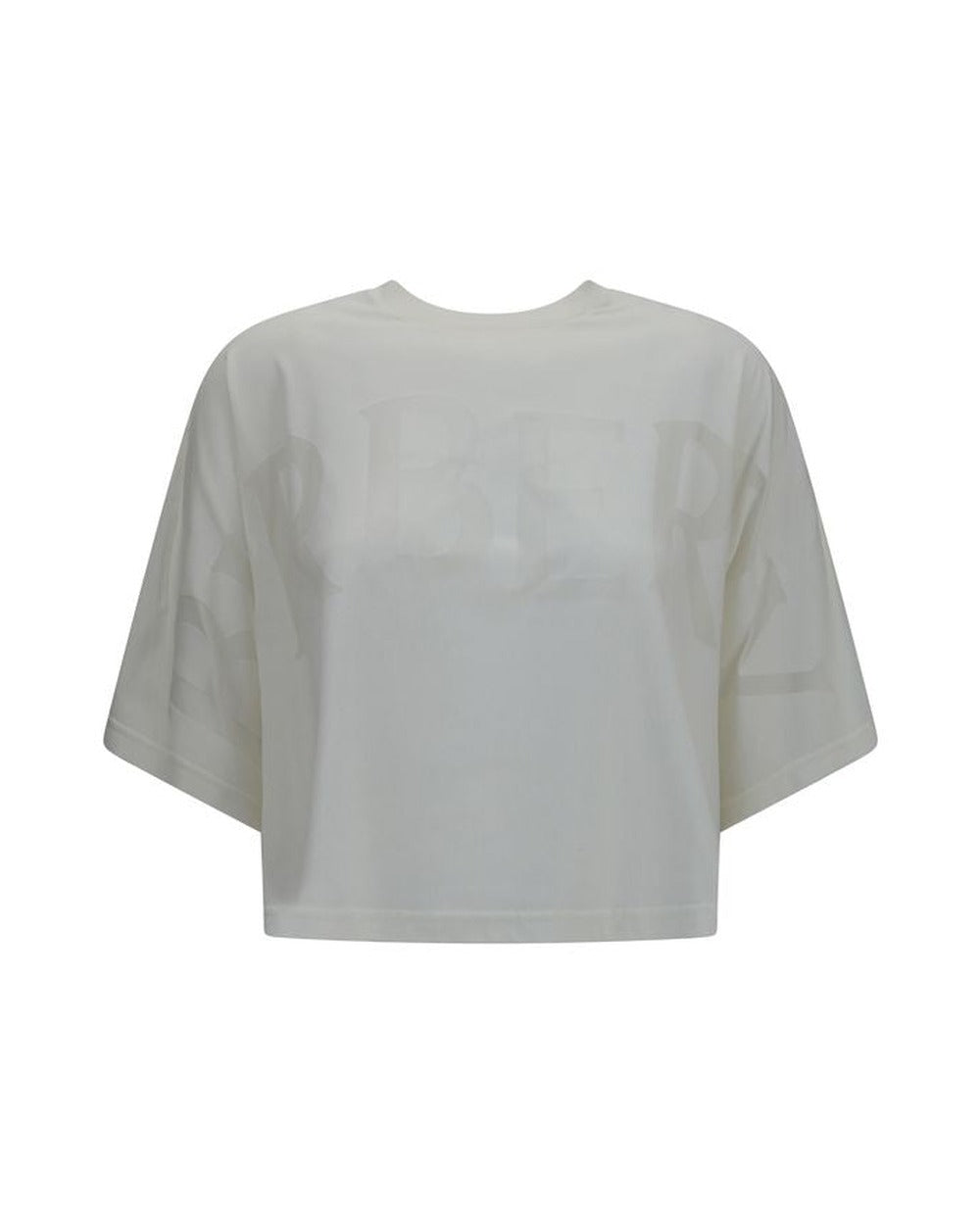 Burberry White Cotton T-Shirt