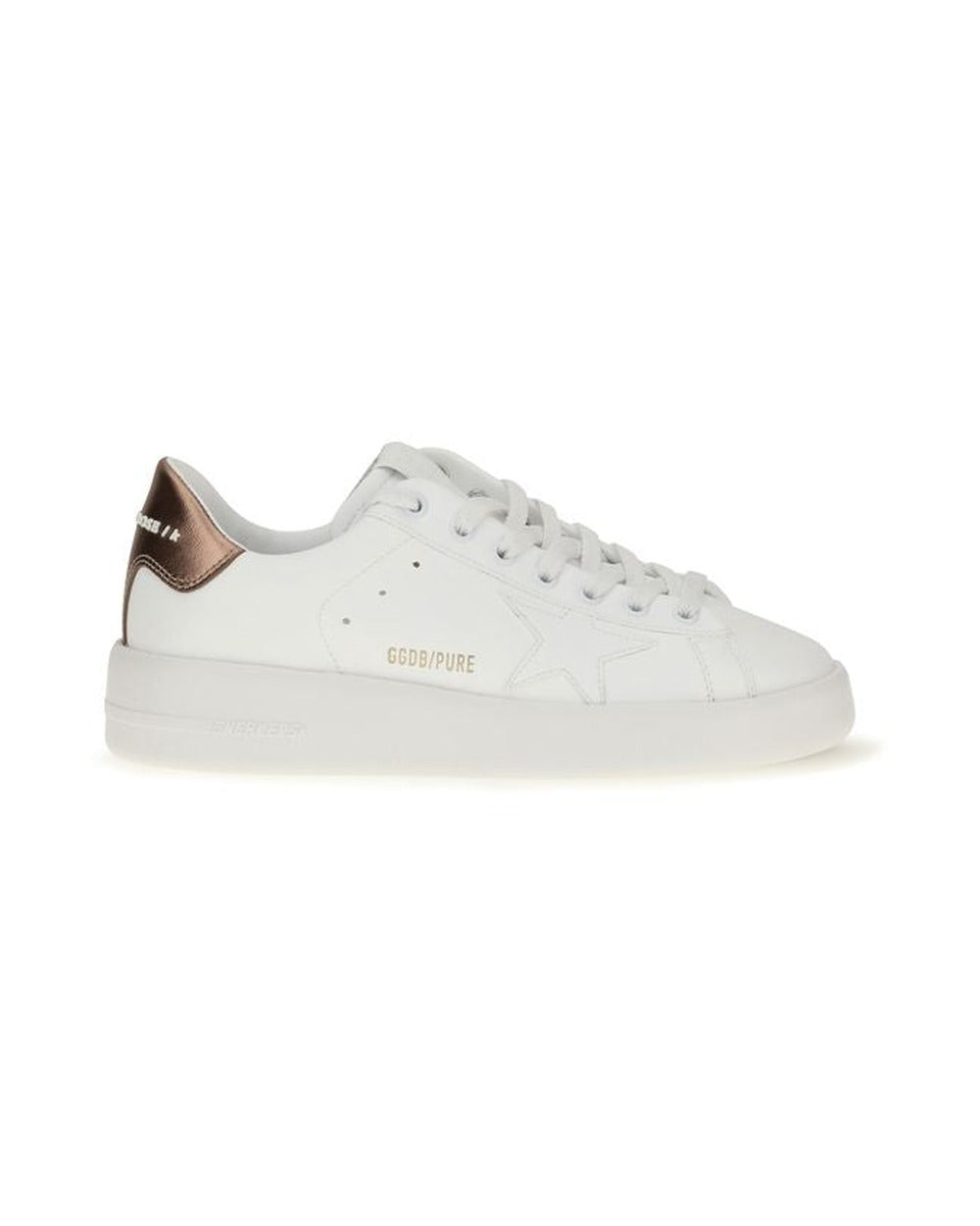 Golden Goose White Calf Leather Bos Taurus Low Top Sneakers