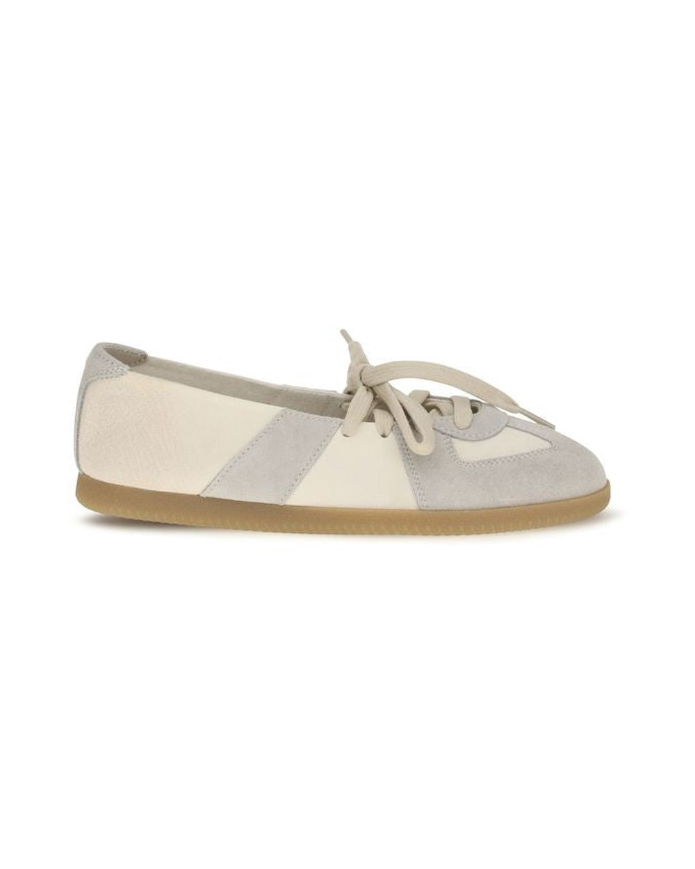 Maison Margiela Beige Calf Leather Bos Taurus Ballet Flats