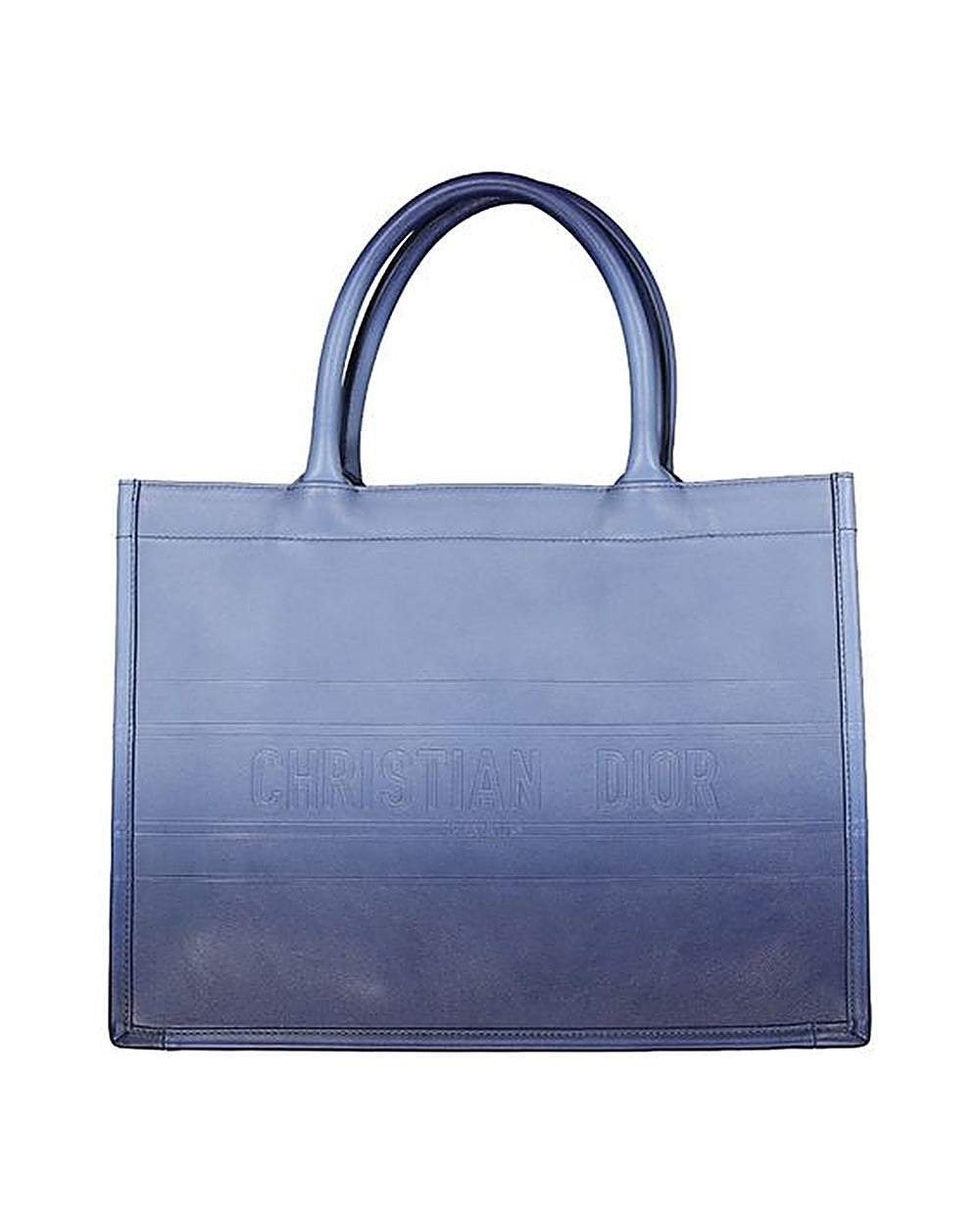 Dior Blue Calfskin Tote Bag