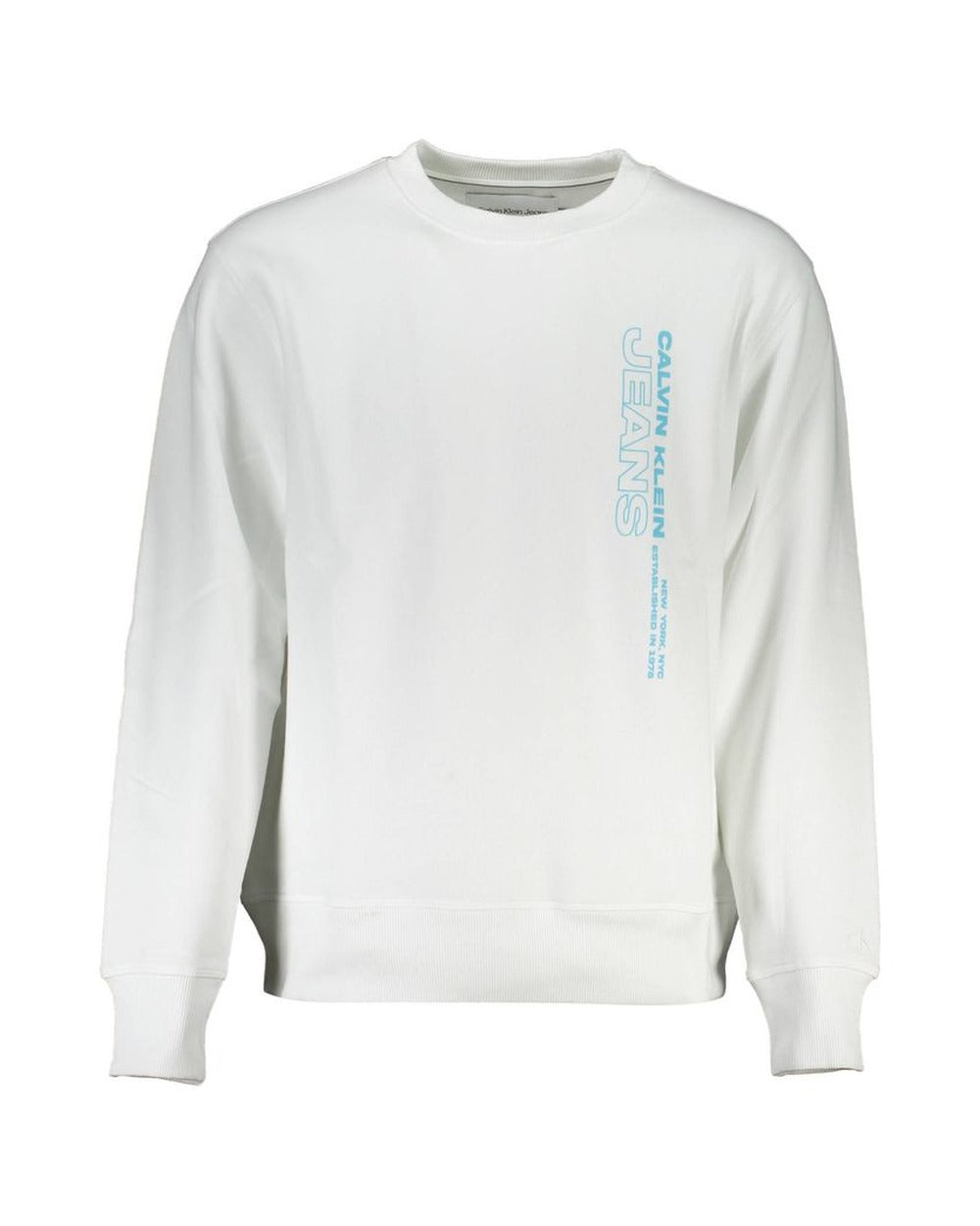Calvin Klein White Cotton Men's Sweatshirt