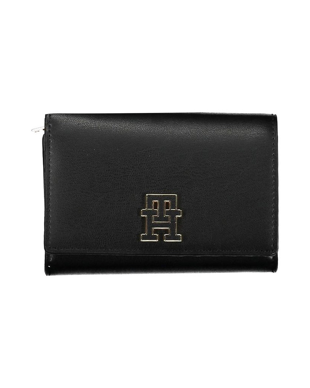 Tommy Hilfiger Black Polyurethane Women Wallet