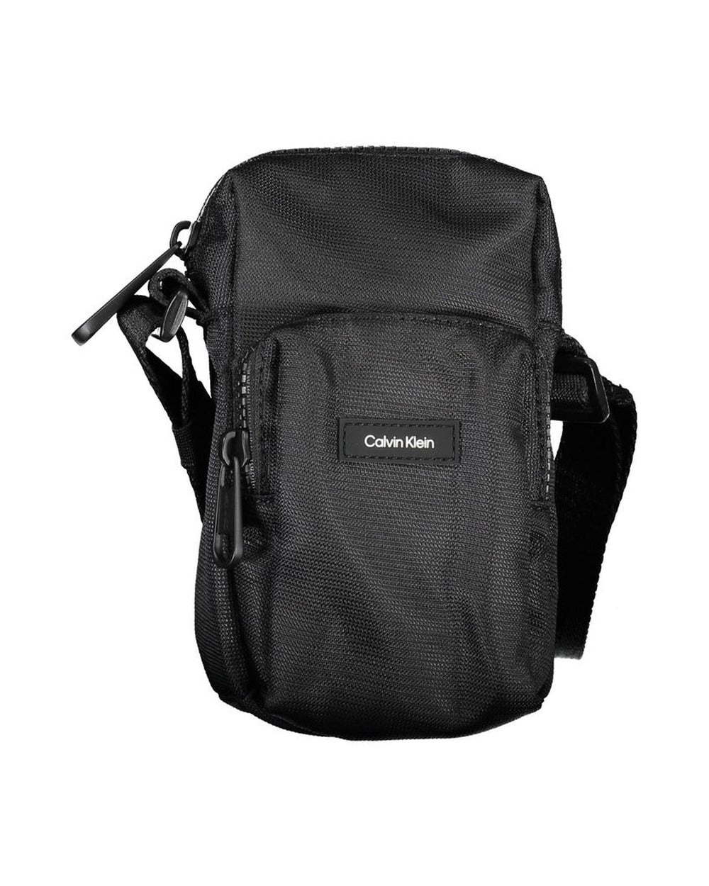 Calvin Klein Elegant Black Shoulder Bag with Chic Detailing