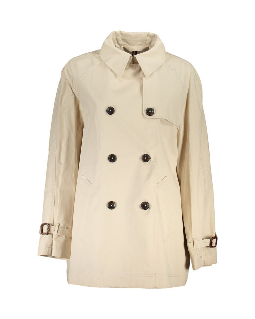 Tommy Hilfiger Beige Cotton Womens Trench Coat